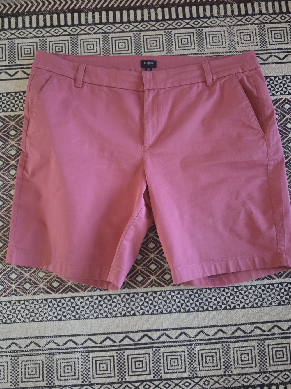 Womens J. Crew Coral-Pink 9" Chino Shorts